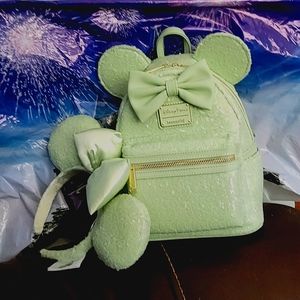 *SOLD* Loungefly Disney Mint Backpack and Ears
